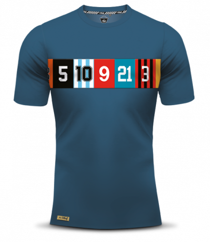 HET RUGNUMMER T-SHIRT (BLUE)