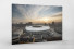 Himmel über dem Olympiastadion Kiew als Leinwand auf Keilrahmen gezogen
