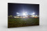 Schwarzwald-Stadion bei Flutlicht (Farbe) als auf Alu-Dibond kaschierter Fotoabzug