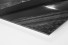 Niederrheinstadion bei Flutlicht (s/w) als auf Alu-Dibond kaschierter Fotoabzug (Detail)