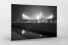 Niederrheinstadion bei Flutlicht (s/w) als auf Alu-Dibond kaschierter Fotoabzug