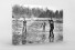 Eishockey draußen auf dem See als Direktdruck auf Alu-Dibond hinter Acrylglas