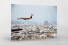 Turmspringen mit Blick auf Barcelona als auf Alu-Dibond kaschierter Fotoabzug