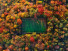 Fußballplatz im Herbstwald (Querformat) - Sébastien Nagy