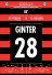Poster: Matthias Ginter vs. Augsburg - Tordebüt für den SC Freiburg Saison 2011/12 unter Christian Streich 