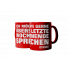 Kaffeebecher: Ich möchte gerne übers letzte Wochenende sprechen (rote Tasse)