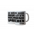 Kaffeebecher: Ich möchte gerne übers letzte Wochenende sprechen (Weiß)