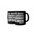 Kaffeebecher: Ich möchte nicht übers letzte Wochenende sprechen 11FREUNDE (schwarze Tasse)