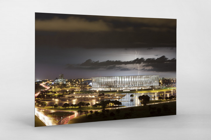 Estádio Nacional de Brasília am Abend - 11FREUNDE BILDERWELT