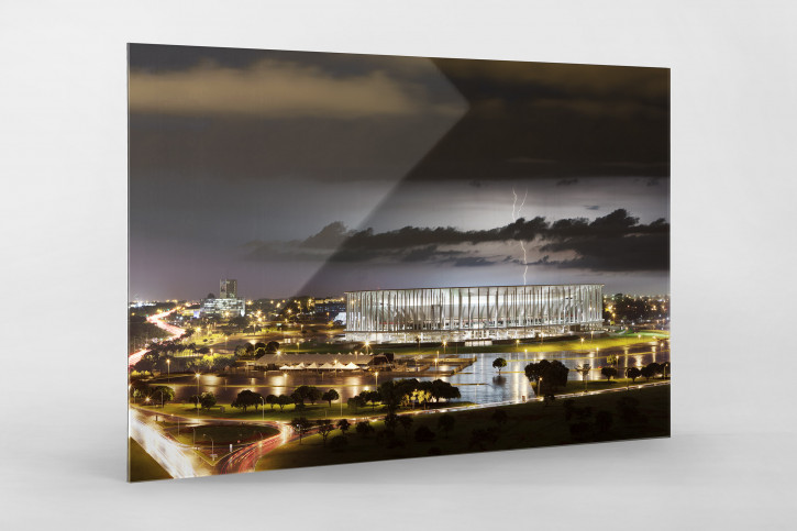 Estádio Nacional de Brasília am Abend - 11FREUNDE BILDERWELT