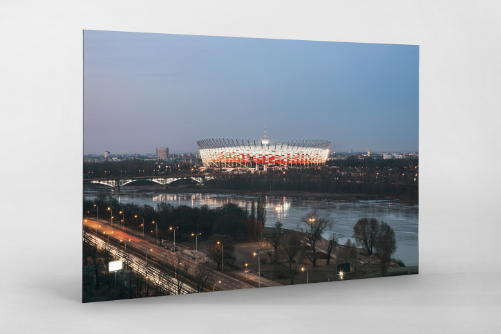 Nationalstadion Warschau am Abend - 11FREUNDE BILDERWELT