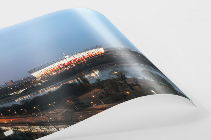 Nationalstadion Warschau am Abend - 11FREUNDE BILDERWELT