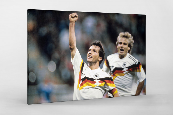 WM 1990 Lothar Matthäus und Jürgen Klinsmann - 11FREUNDE BILDERWELT