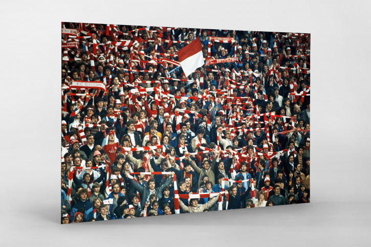 Bayern Fans 1982 - Fußball Foto Wandbild - 11FREUNDE SHOP