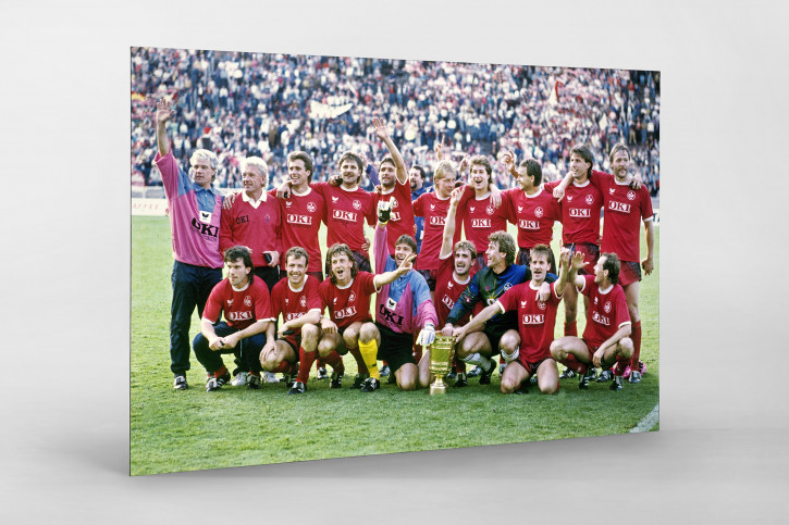 Lauterer Pokaljubel 1990 - Fußball Foto Wandbild - 11FREUNDE SHOP