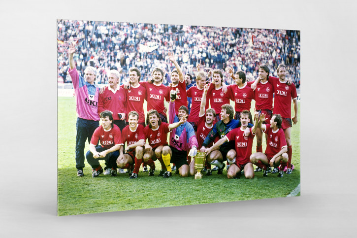 Lauterer Pokaljubel 1990 - Fußball Foto Wandbild - 11FREUNDE SHOP