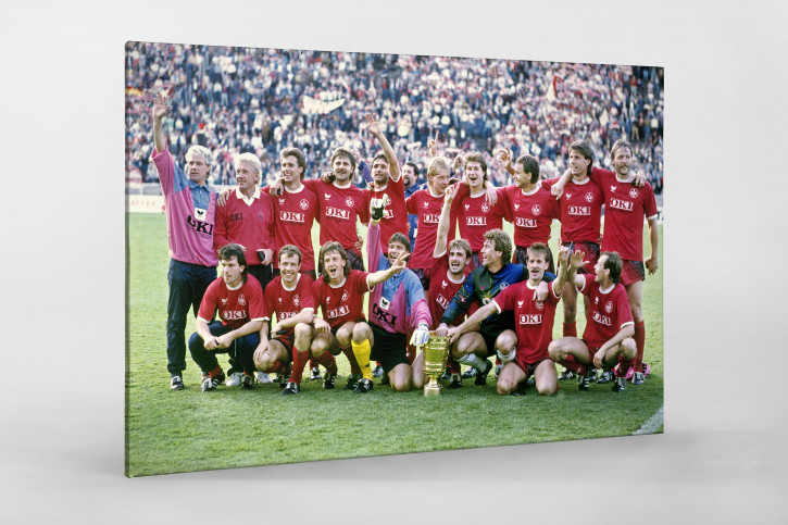 Lauterer Pokaljubel 1990 - Fußball Foto Wandbild - 11FREUNDE SHOP