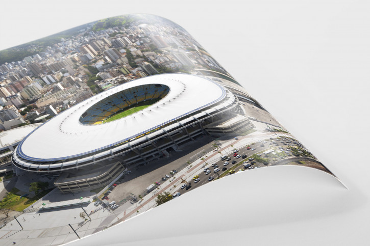Maracana und Skyline Rio - Fußball Wandbild - 11FREUNDE SHOP