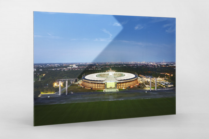 Olympiastadion und Berliner Skyline - Fußball Wandbild - 11FREUNDE SHOP