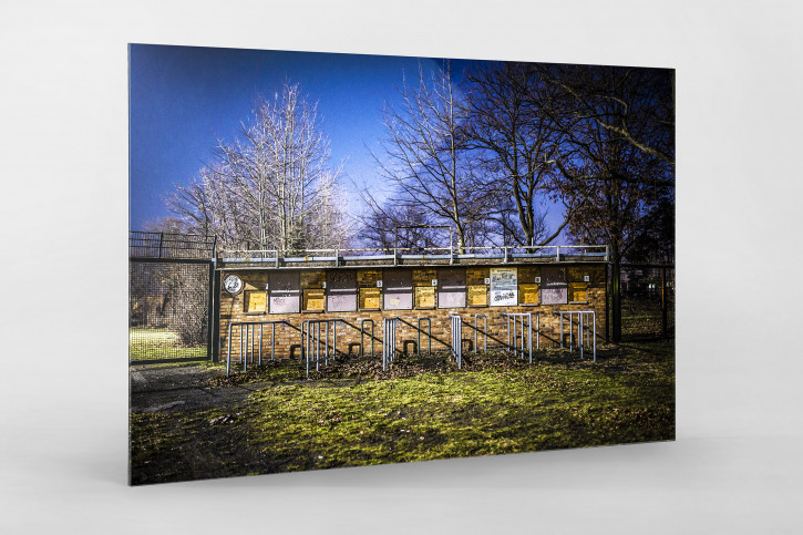 Kartenhäuschen Mommsenstadion - Sebastian Wells Foto als Wandbild - 11FREUNDE SHOP