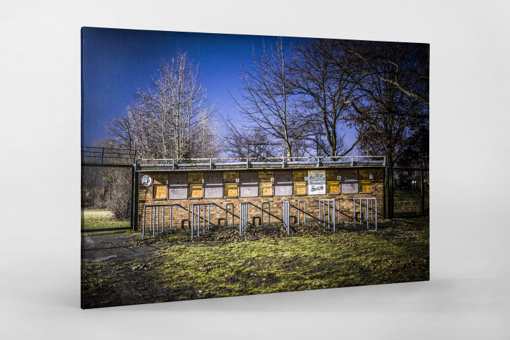 Kartenhäuschen Mommsenstadion - Sebastian Wells Foto als Wandbild - 11FREUNDE SHOP
