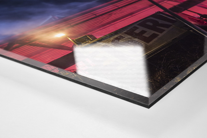 Red Light Special an der Alten Försterei - Bengalische Feuer 1. FC Union Berlin - Foto als Wandbild