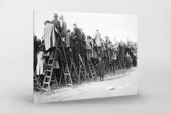Fans auf der Leiter (1) - 11FREUNDE BILDERWELT