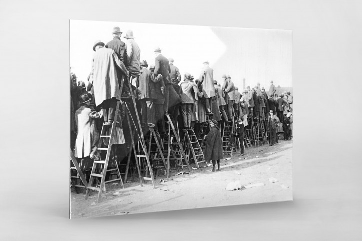 Fans auf der Leiter (1) - 11FREUNDE BILDERWELT