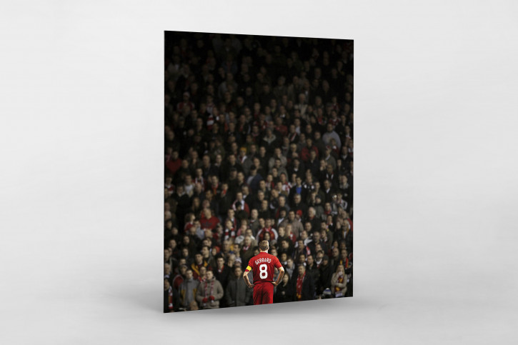 Gerrard vor den Fans (Covermotiv 11FREUNDE #159) - Wandbild