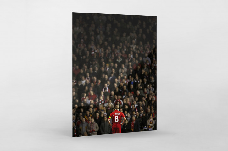 Gerrard vor den Fans (Covermotiv 11FREUNDE #159) - Wandbild