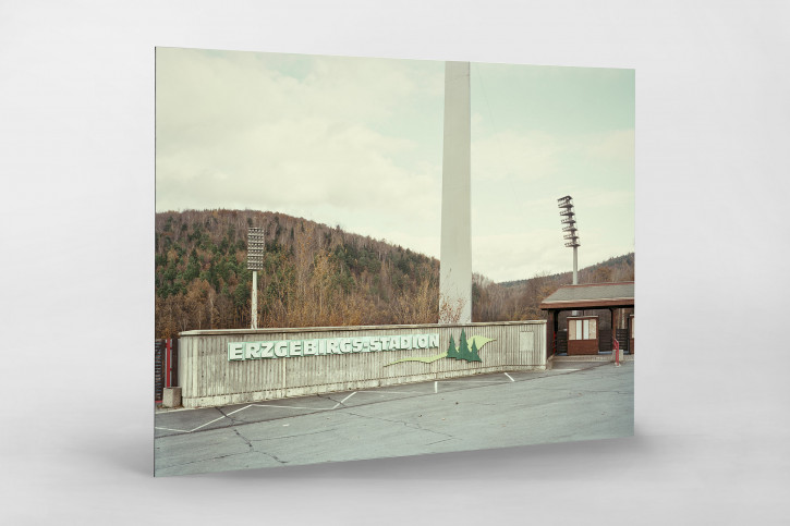 Witness of Glory Times: Aue - Markus Wendler - Stadion Foto als Wandbild