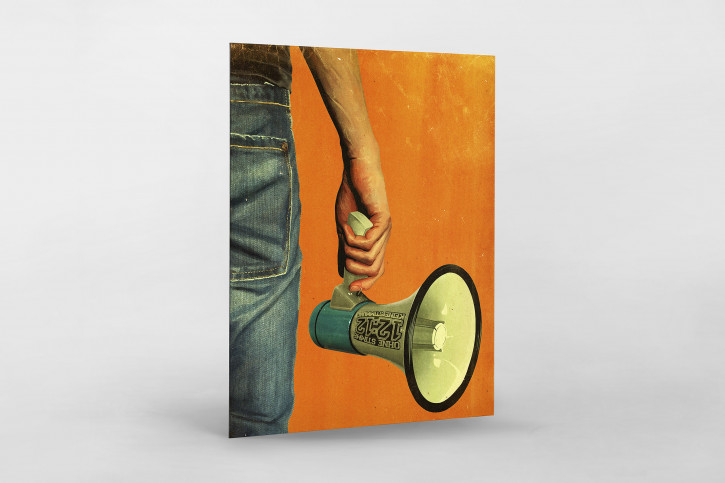Fan mit Megaphon Illustration - 11FREUNDE BILDERWELT