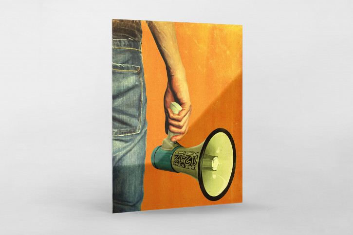Fan mit Megaphon Illustration - 11FREUNDE BILDERWELT