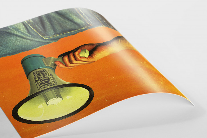 Fan mit Megaphon Illustration - 11FREUNDE BILDERWELT
