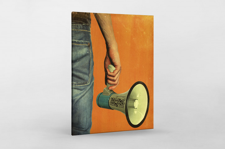 Fan mit Megaphon Illustration - 11FREUNDE BILDERWELT