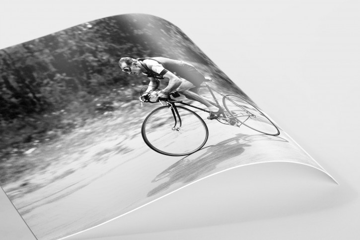 Mit Brille bei der Tour 1937 - Sport Fotografien als Wandbilder - Radsport Foto - NoSports Magazin 
