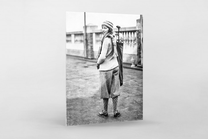 Golferin in Knickerbocker - Sport Fotografien als Wandbilder - Golf Foto - NoSports Magazin 