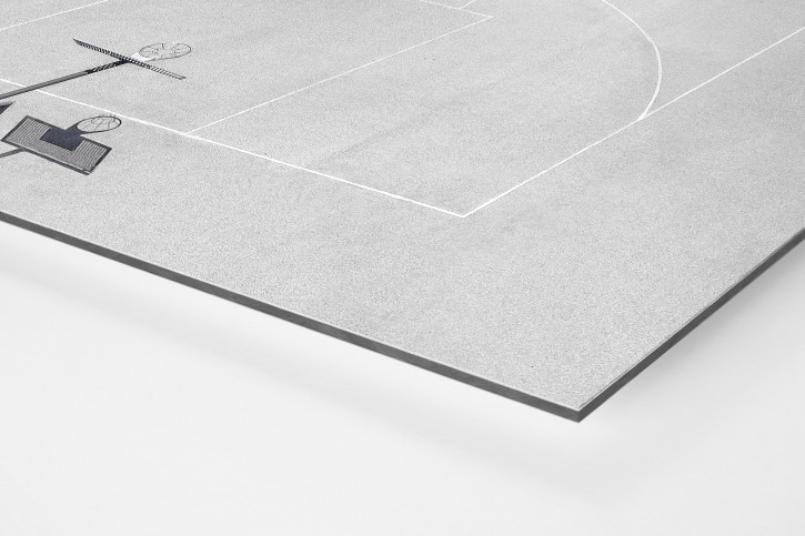 Basketballplatz aus der Vogelperspektive - Sport Fotografie als Wandbild - Streetball Foto - NoSports Magazin - 11FREUNDE SHOP