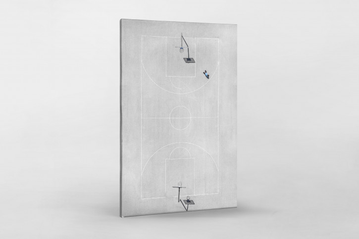 Basketballplatz aus der Vogelperspektive - Sport Fotografie als Wandbild - Streetball Foto - NoSports Magazin - 11FREUNDE SHOP