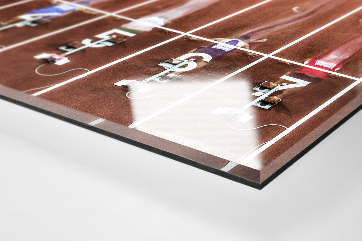 Start beim 60m Sprint - 11FREUNDE SHOP - Sport Leichtathletik Foto als Wandbild