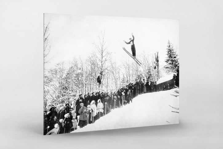 Skisprung in Chamonix - Sport Fotografie als Wandbild - Wintersport Foto - NoSports Magazin - 11FREUNDE SHOP