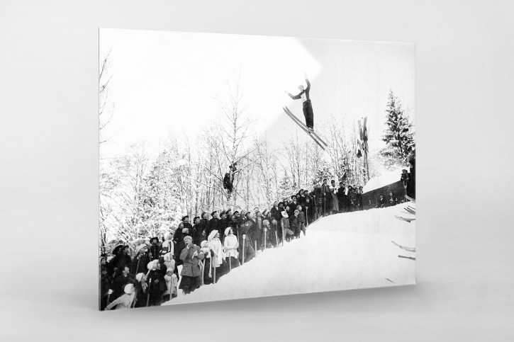 Skisprung in Chamonix - Sport Fotografie als Wandbild - Wintersport Foto - NoSports Magazin - 11FREUNDE SHOP