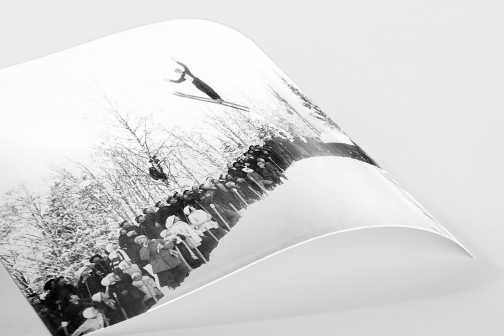 Skisprung in Chamonix - Sport Fotografie als Wandbild - Wintersport Foto - NoSports Magazin - 11FREUNDE SHOP