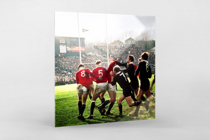 Rugby 1971 - Sport Fotografie als Wandbild - Rugby Foto - NoSports Magazin 