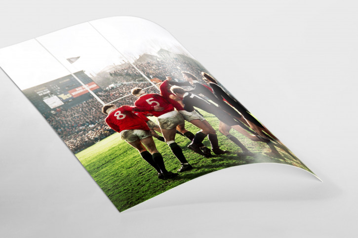 Rugby 1971 - Sport Fotografie als Wandbild - Rugby Foto - NoSports Magazin 