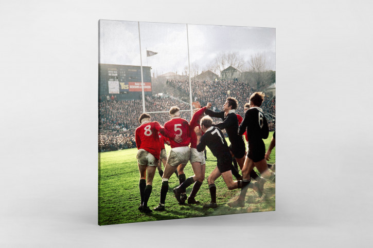 Rugby 1971 - Sport Fotografie als Wandbild - Rugby Foto - NoSports Magazin 