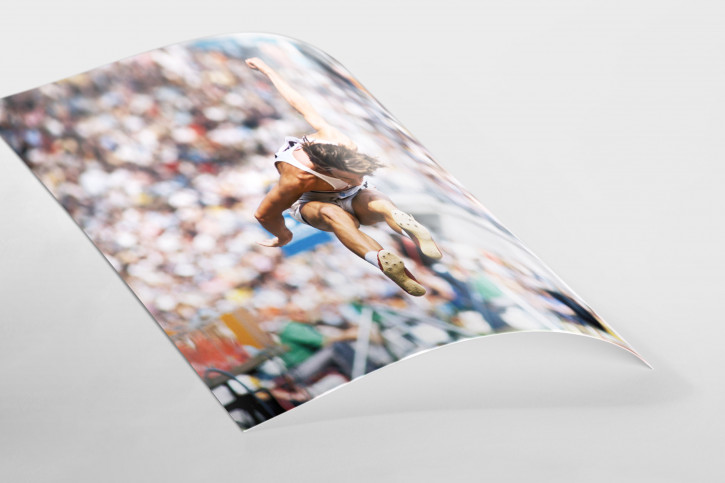 Im Sprung - Sport Fotografien als Wandbilder - Leichtathletik Weitsprung Foto - NoSports Magazin 