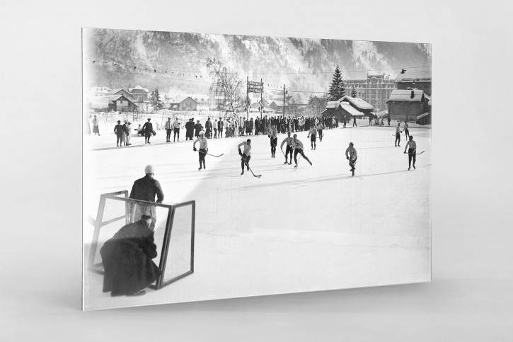 Eishockey in Chamonix (3) - Sport Fotografie als Wandbild - Eishockey Foto - NoSports Magazin 