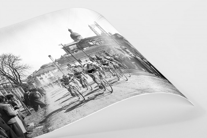 Mailand-Sanremo 1955 - Sport Fotografie als Wandbild - Radsport Foto - NoSports Magazin - 11FREUNDE SHOP