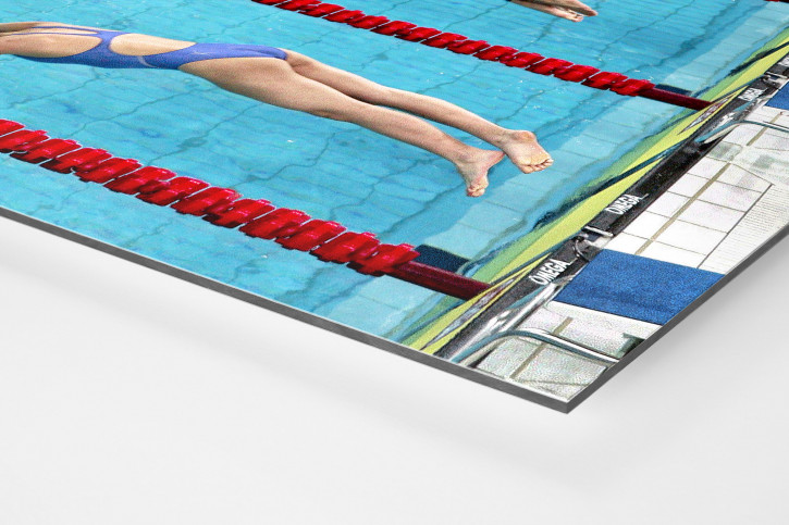 Kurz vor dem Eintauchen - Sport Fotos als Wandbilder - Schwimmen Foto - NoSports Magazin 